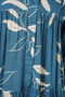 Women's Patterned Long Hijab Dress 2585 - Petrol - 6