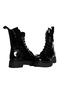 Black Patent Leather Women's Boots - 3