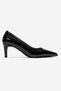 Velmira Black Patent Leather Women's Heeled Shoes - 4