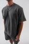 Men's 95% Cotton %5 Elastane Washable Oversized T-Shirt and Shorts Set - 6
