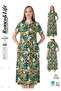 Women's Cotton in Modal Fabric Button Detailed Patterned Stylish Dress 8099