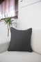 4-Pack Cotton Textured Woven Cushion Cover Dark Gray - 3