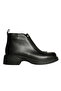 Black Leather Women's Casual Boots