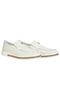 White Leather Men's Loafer - 2