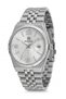 Men's Silver Metal Cord Calendar Wrist Watch 2 Year Warranty