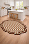 Sdt Shaped Square Themed Pattern Woven Base Modern Decorative Rug Sdt333