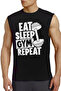 Gym Life Black Cut Sleeve |   Sleeveless Men's Tshirt |   Athlete