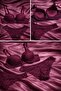 Lace Strappless Padded Push up Balconet Bra and Panties Set Burgundy