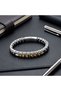 💎   Premium Steel Chain Tiger's Eye and Matte Onyx-Hematite Bracelet 31832B21D10 - 21 cm - 4
