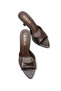 Lorenza Rosetti Brown Rustic Women's Stylish New Season Pointed Toe Comfortable Thin Heeled Slippers - 3