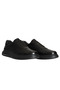 Black Leather Men's Casual Shoes - 2