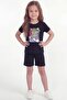 Girl's Printed Shorts Set B17