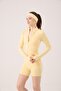 Beli Curvy Mini Kacie Shorts Yellow - 3
