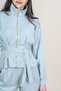 Women's Summer Mint Trend Sports Long Sleeve Jacket and Elastic Waist Pants Set Stylish Daily Casual Two-Piece 1305 - 6