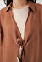 Women's Casual Lace-Up Kimono 5981 - Tan - 5