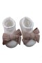 - Anika Socks & Ribbon Bow Headband Set - Light Brown - 2