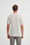 Crew Neck Textured Men's T-Shirt 42530 A.Grey - 3