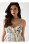 Sleeveless Linda Ruffle Stone Embroidered Women's Multicolor Blouse W6Gh27W1843-Pmi9 - 4