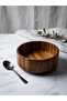 Natural Acacia Wood Bowl - Salad, Snack, and Presentation Bowl