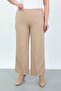 Women's Full Elastic Waist Loose Pants in Wide-Leg Size - 2