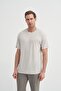 Crew Neck Textured Men's T-Shirt 42530 A.Grey