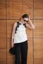 Women's Lace Detailed Satin Blouse in Pack of Polka Dot - 4