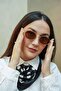 Prd Oval Frame Brown Glass Sunglasses