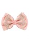 - Aaliyah Socks & Cute Ribbon Big Bow Headband Set - Peach - 2
