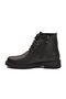 Black Lace-Up Zippered Women's Heeled Boots - 4