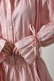 Women's Embroidered Patterned K Belt İ Mini Shirt Dress Powder Pink - 5