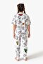 Girls-Boys Kids Paintable Fun Short-Sleeved Top and Bottom Pajama Set (with Paint Markers) - 4