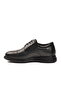 Black Genuine Leather Men's Casual Shoes - 2