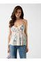 Sleeveless Linda Ruffle Stone Embroidered Women's Multicolor Blouse W6Gh27W1843-Pmi9