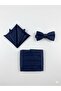 Navy Blue Bow Tie, Handkerchief and Sash Set - 3