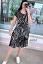 Crew Neck Viscose Dress 6Y051
