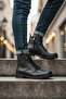 Black Genuine Leather Men's Boots - 3