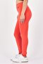 Women Tight Fit Training Leggings, Orange - 3