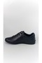 Genuine Leather Men's Sneakers – PU Sole Rubber Laced Black Casual Sports Shoes - 5