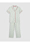 I Shirt Roba Collar Strawberry Printed Maternity Pajama Set from Freezen Store - 2