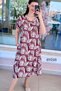 Ring Detail Viscose Dress 6Y016