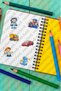 14 Sheets Transparent Cute Boy Stickers - Water-Resistant Notebook Water Bottle Agenda Sticker Set - 3
