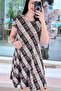 Crew Neck Viscose Dress 6Y051 - 3