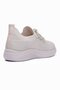 Women's Knitwear Sneakers Glitter Detailed Lightweight Comfort Sole Stone Laced Casual Sports Shoes Melia Beige - 5