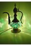 Mosaic Table Lamp Decorative Wrought Jug Lampshade Authentic Desktop Lighting Green