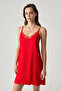 Viscose Satin Textured Lace Detailed Nightgown - 2