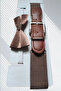Boys' Belt and Bow Tie Set with Elastic Adjustable Features, Suitable for Ages 1-14 - 2