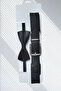 Boys' Belt and Bow Tie Set with Elastic Adjustable Features, Suitable for Ages 1-14 - 2