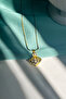 Pearl Detailed Cage Design Steel Oyster Necklace - 2