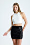 Mini Size Lined Sequin Skirt |   Etk36695 Black