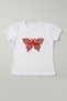 Girl's Red Butterfly Patterned T-Shirt April 23 October 29 Show T-Shirt - 2